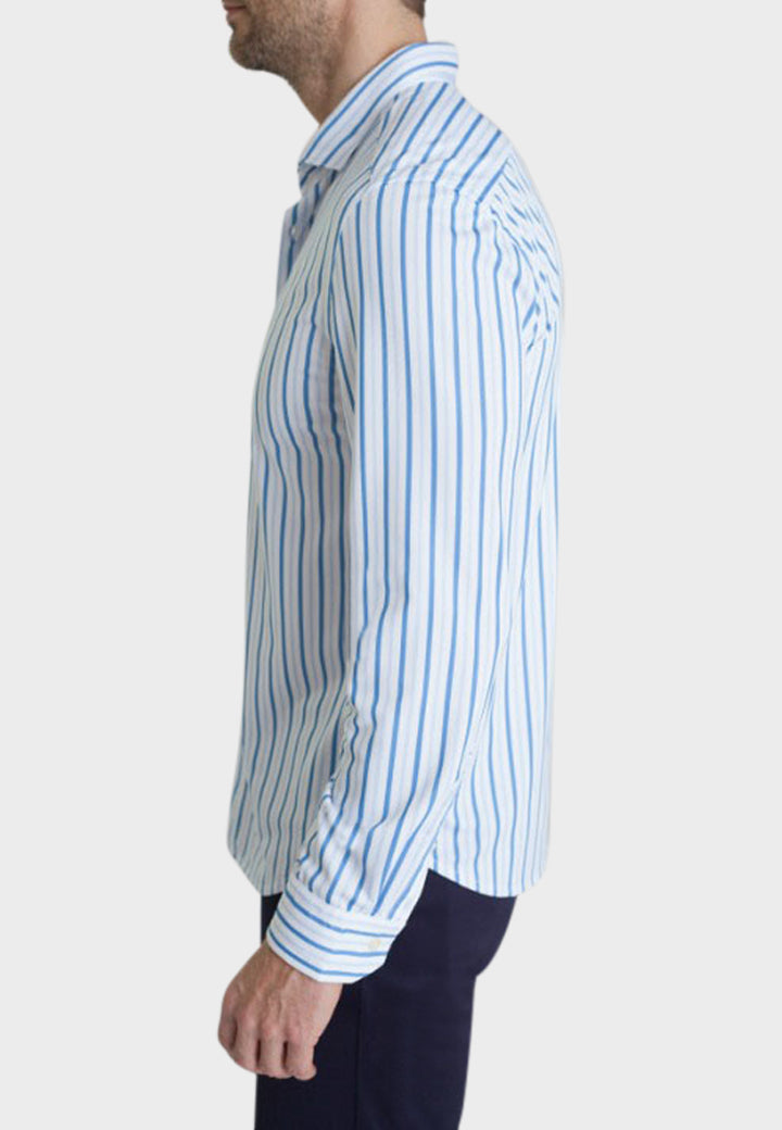 Buki Barrett Stripe Long Sleeve Tech Shirt — side view