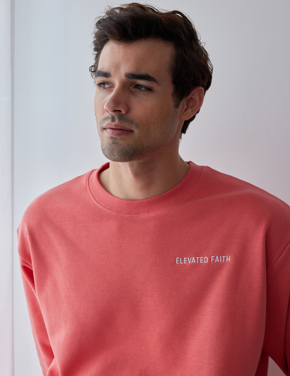 Elevated Faith Basics Canyon Unisex Crewneck — lifestyle context