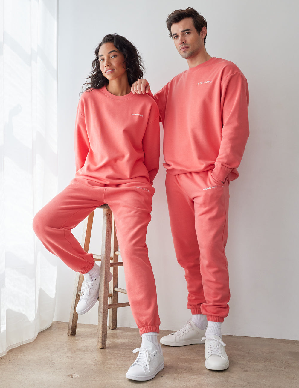 Elevated Faith Basics Canyon Unisex Crewneck — lifestyle context