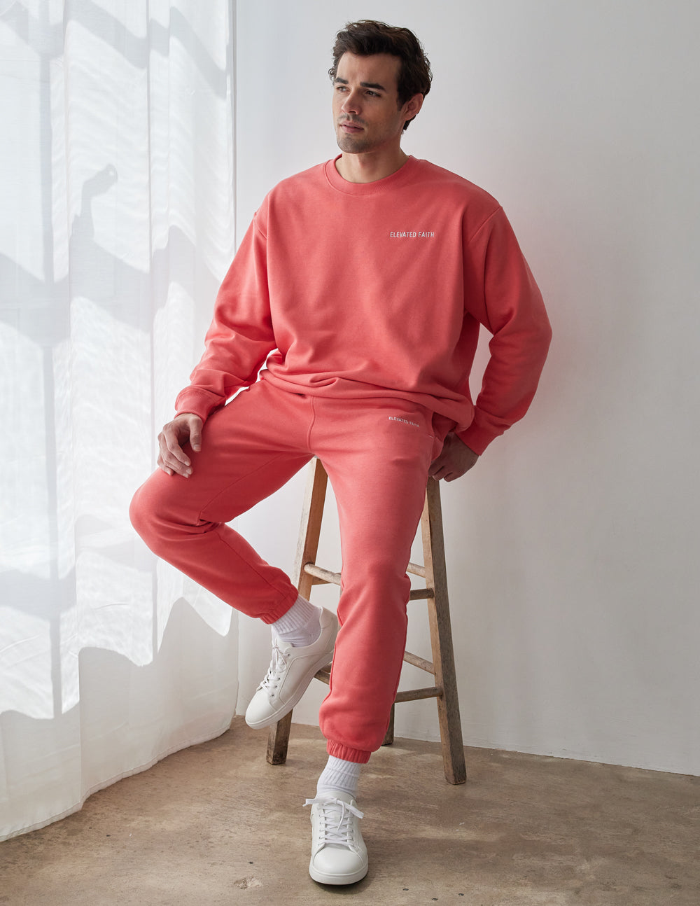 Elevated Faith Basics Canyon Unisex Crewneck — side view