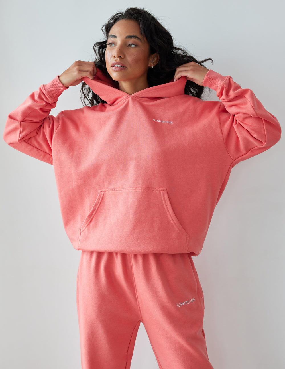 Elevated Faith Basics Canyon Unisex Hoodie — side view