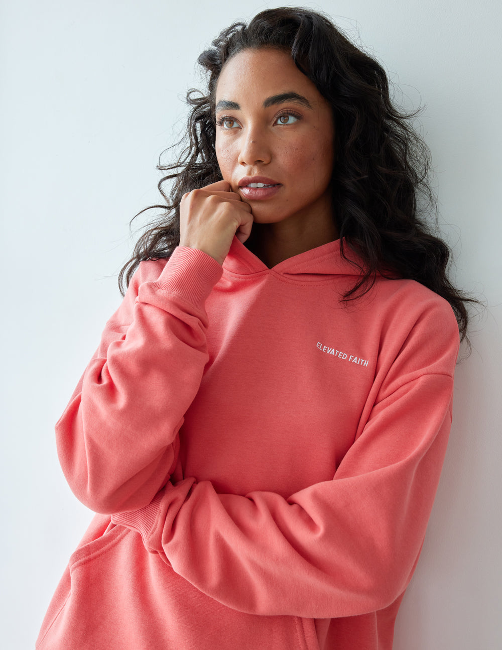 Elevated Faith Basics Canyon Unisex Hoodie — lifestyle context