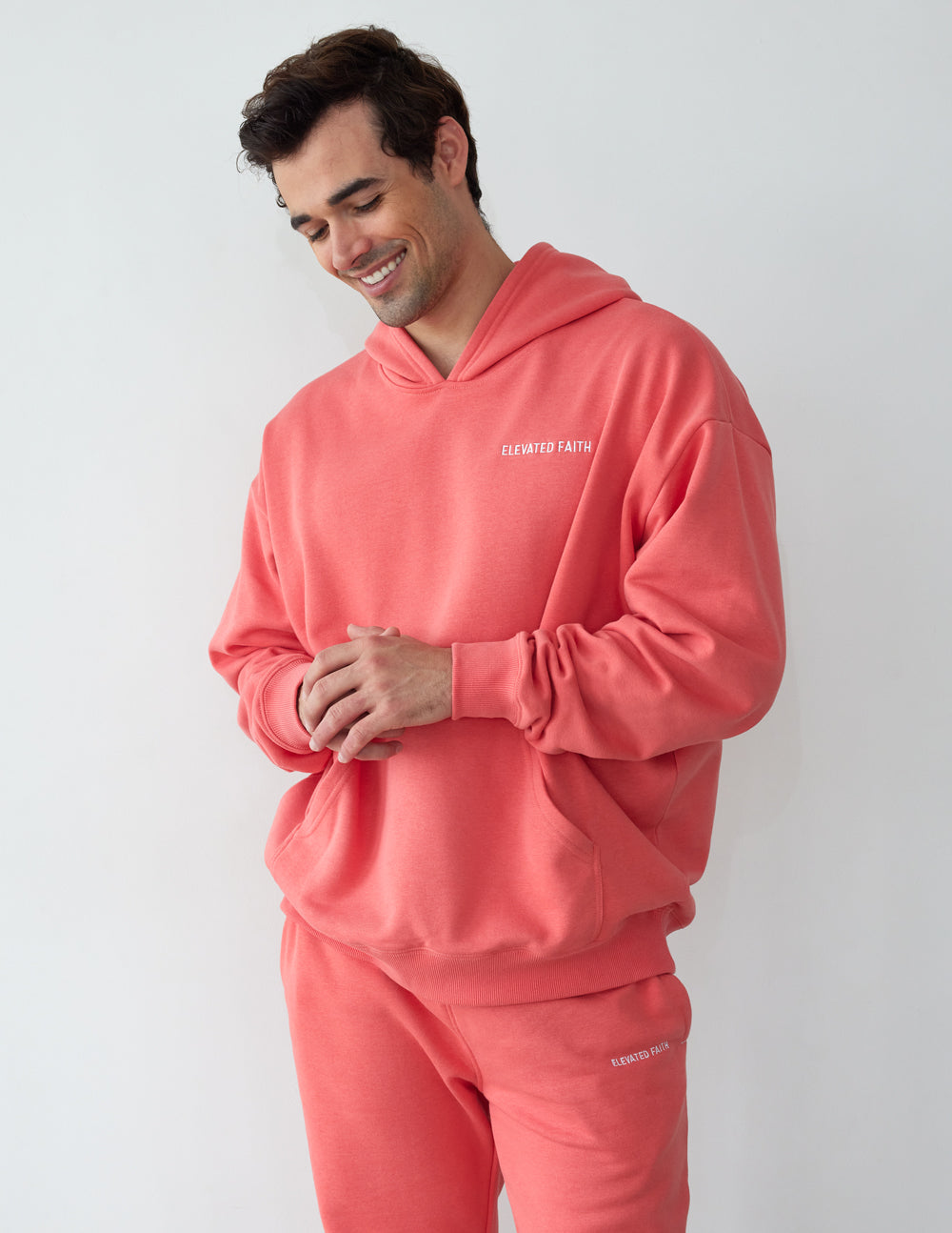 Elevated Faith Basics Canyon Unisex Hoodie — lifestyle context