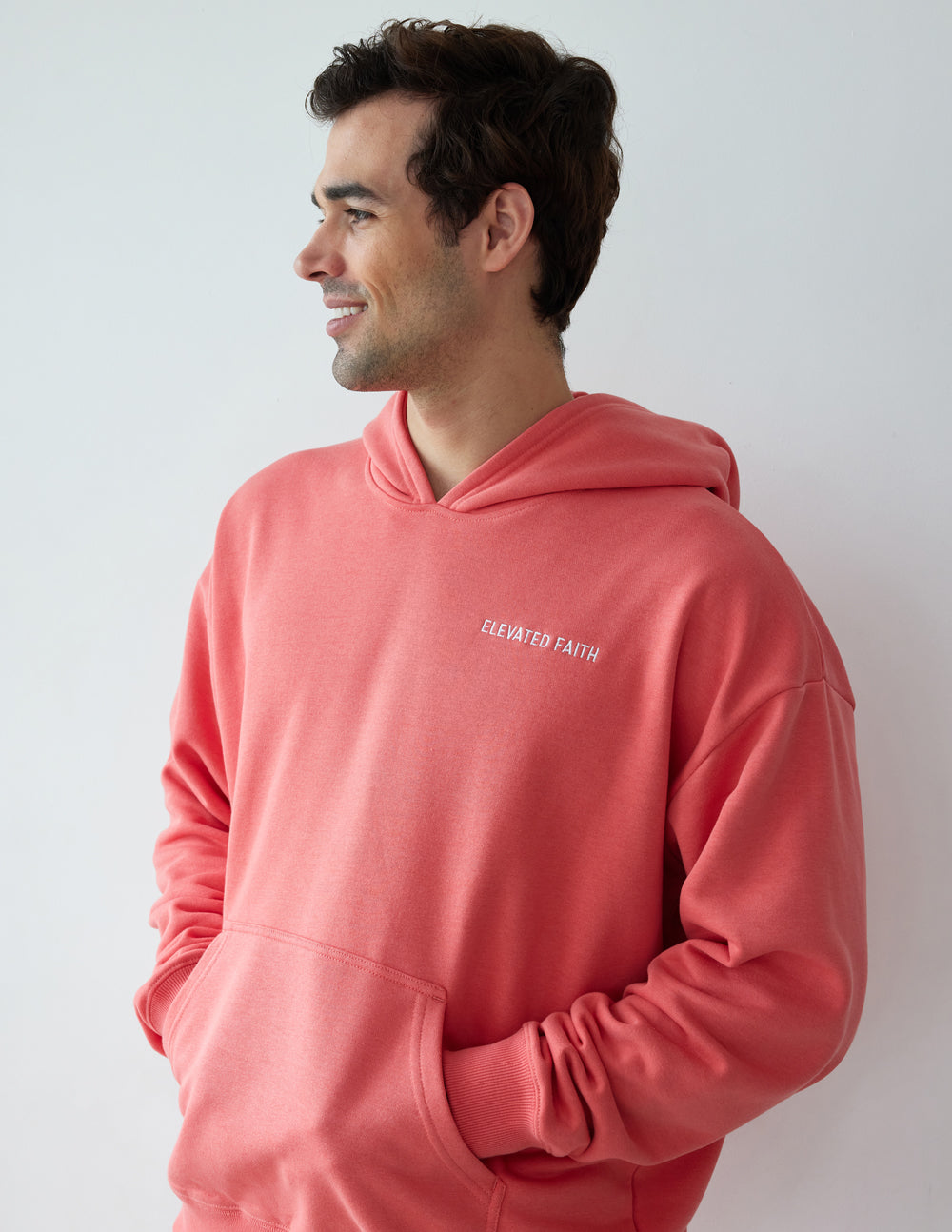 Elevated Faith Basics Canyon Unisex Hoodie — side view