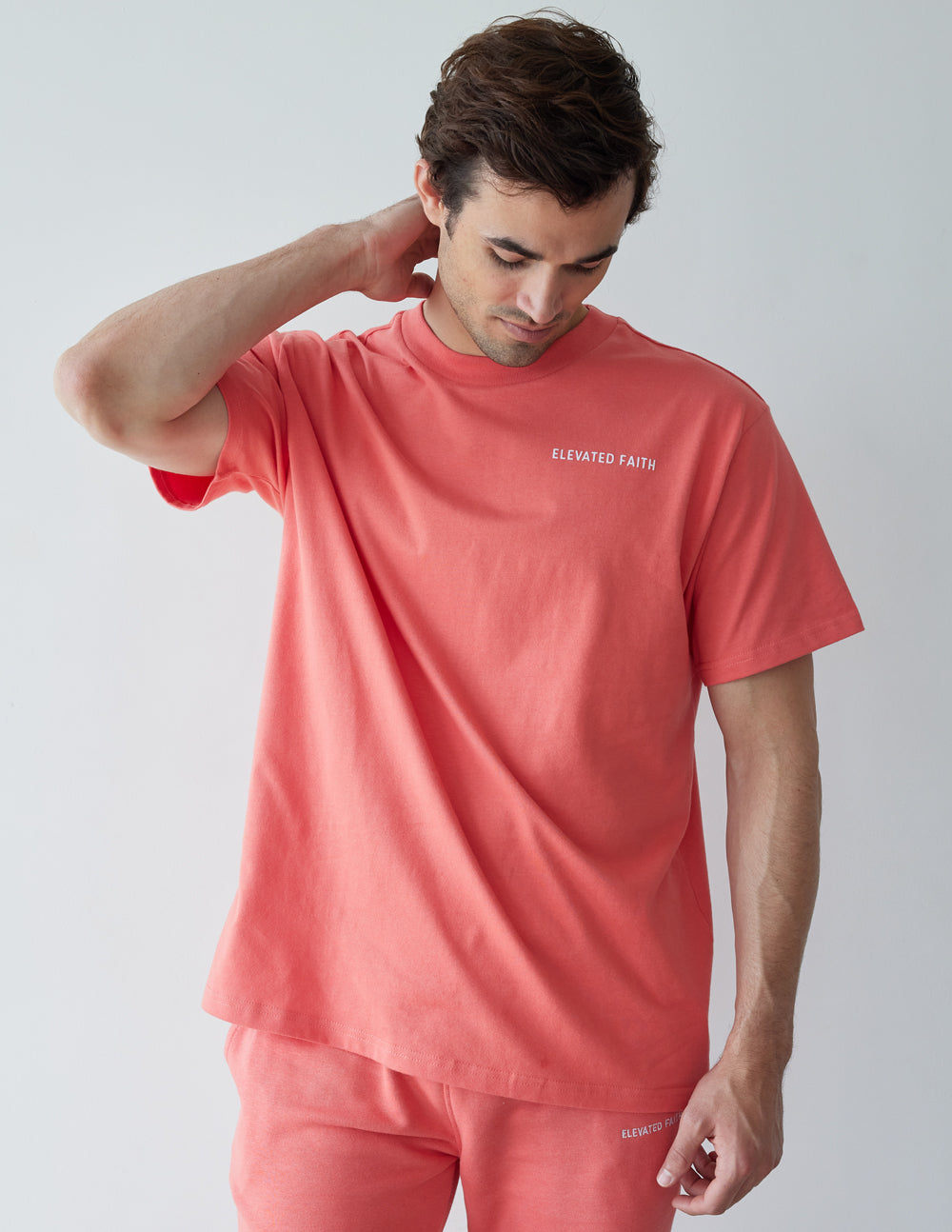 Elevated Faith Basics Canyon Unisex Tee — side view