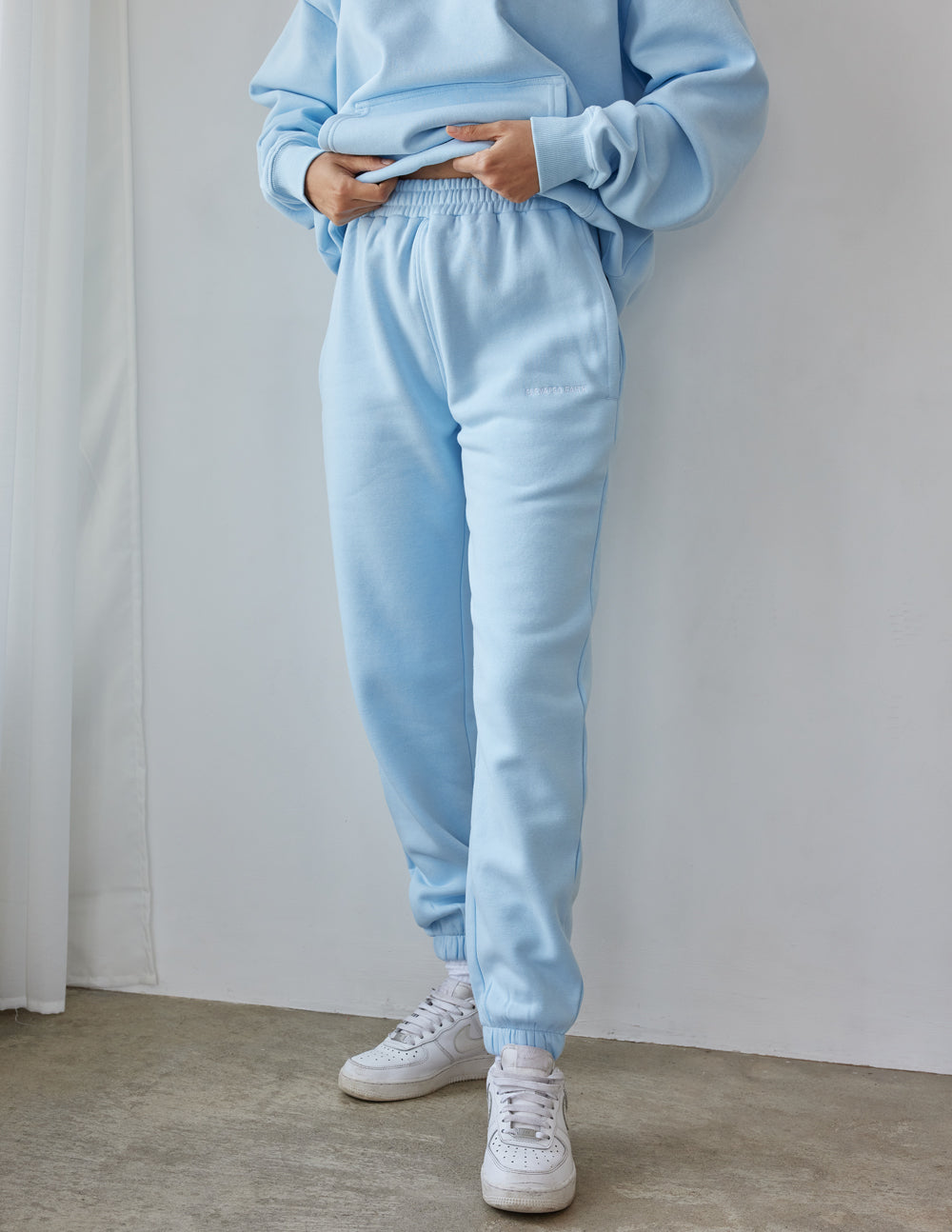 Elevated Faith Basics Dream Blue Unisex Sweatpant — detail close-up