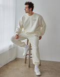 Elevated Faith Basics White Sand Unisex Crewneck — main product shot