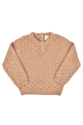 Leighton Basket Weave Sweater in Taupe
