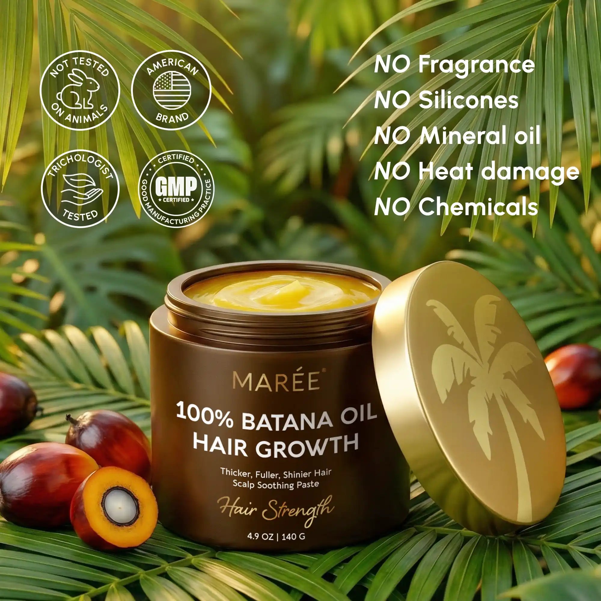Maree Pure Batana Hair Growth Paste — in-use photo