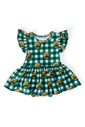 Mila & Rose ® Baylor Plaid Bear Flutter Twirl Bodysuit — main product shot