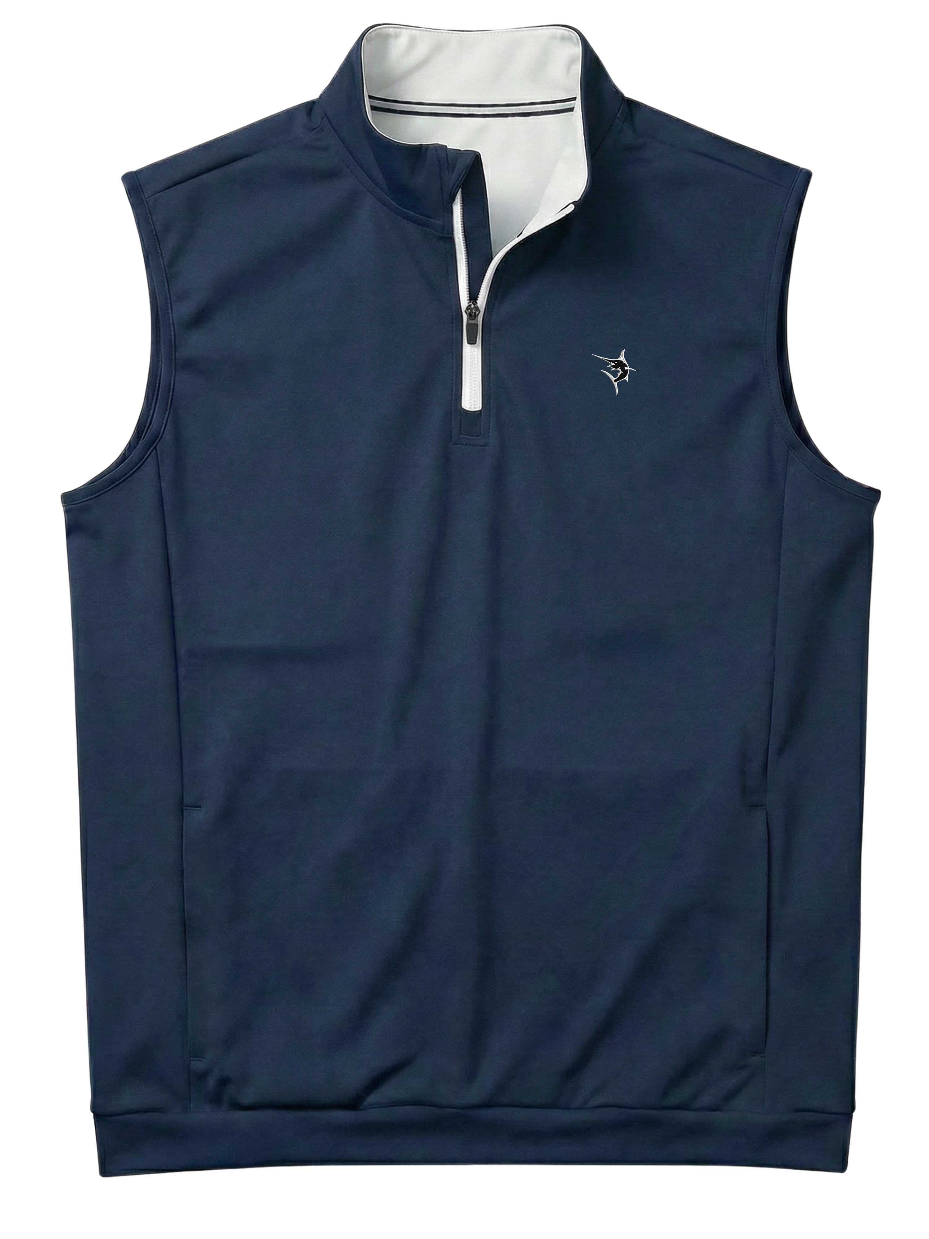 White Water Life Bayside Quarter Zip Vest — main product shot