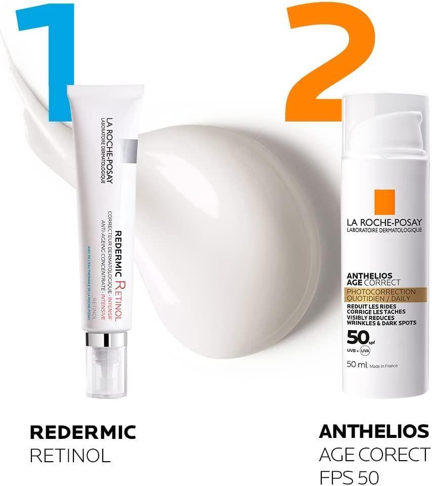 La Roche-Posay Redermic Retinol Anti-Aging Face Cream - Stimulates Collagen, Reduces Fine Lines & Wrinkles, Dermatologically Tested, 1.01 fl oz