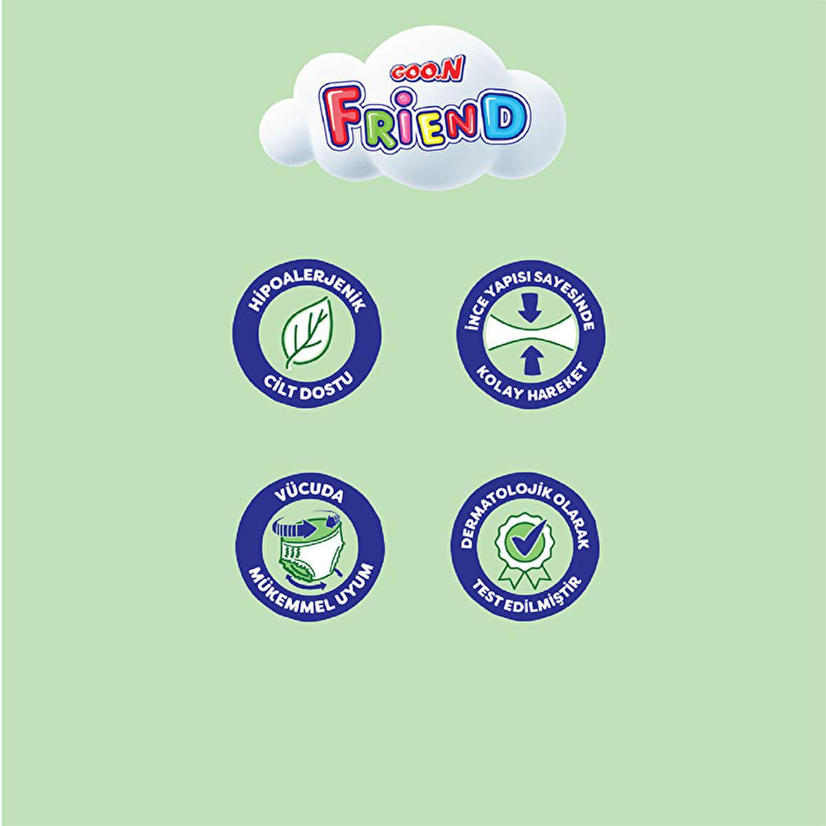 Goon Friend Size 5 Baby Diaper Pants: 24 Count, Hypoallergenic, Skin-Friendly, and Designed for Comfort & Freedom