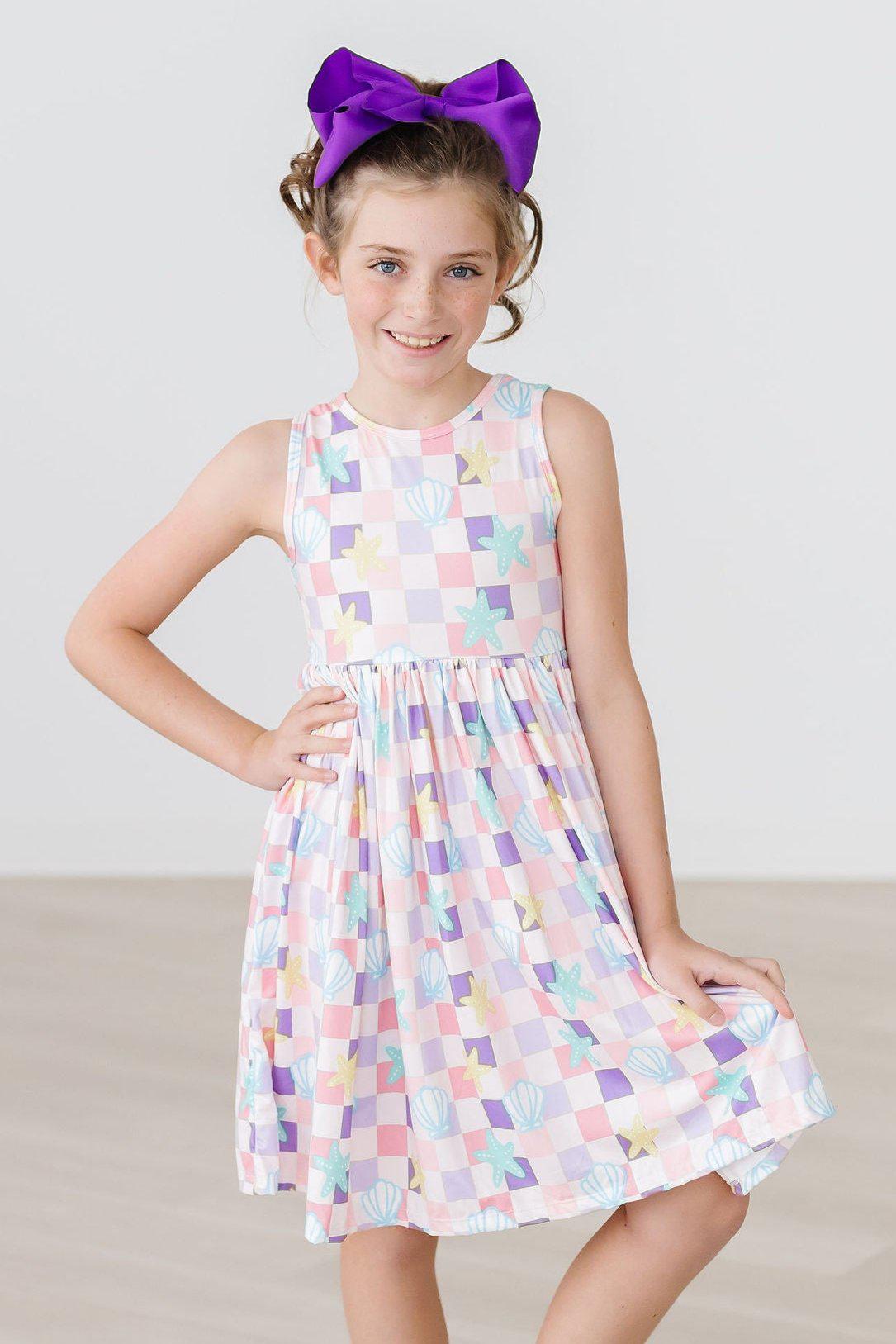 Mila & Rose ® Beach Days Tank Twirl Dress — detail close-up