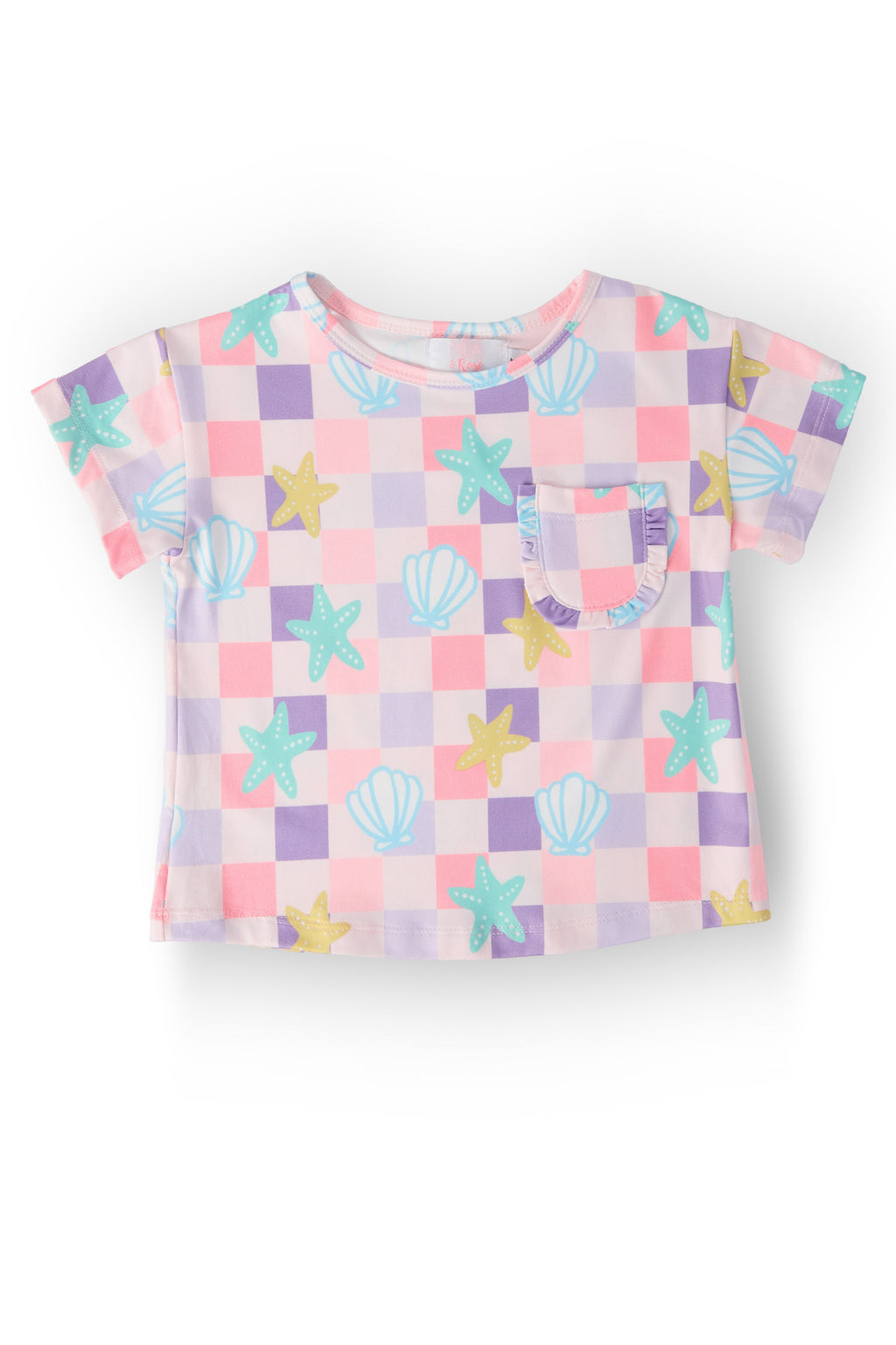 Mila & Rose ® Beach Days Ruffle Pocket Tee — main product shot
