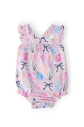 Mila & Rose ® Beachside Bows Ruffle Cross Back Romper — main product shot