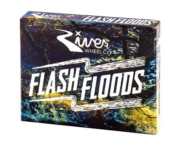 River Flash Flood Bearings Abec 7 - Blue/Gold (Set of 4)