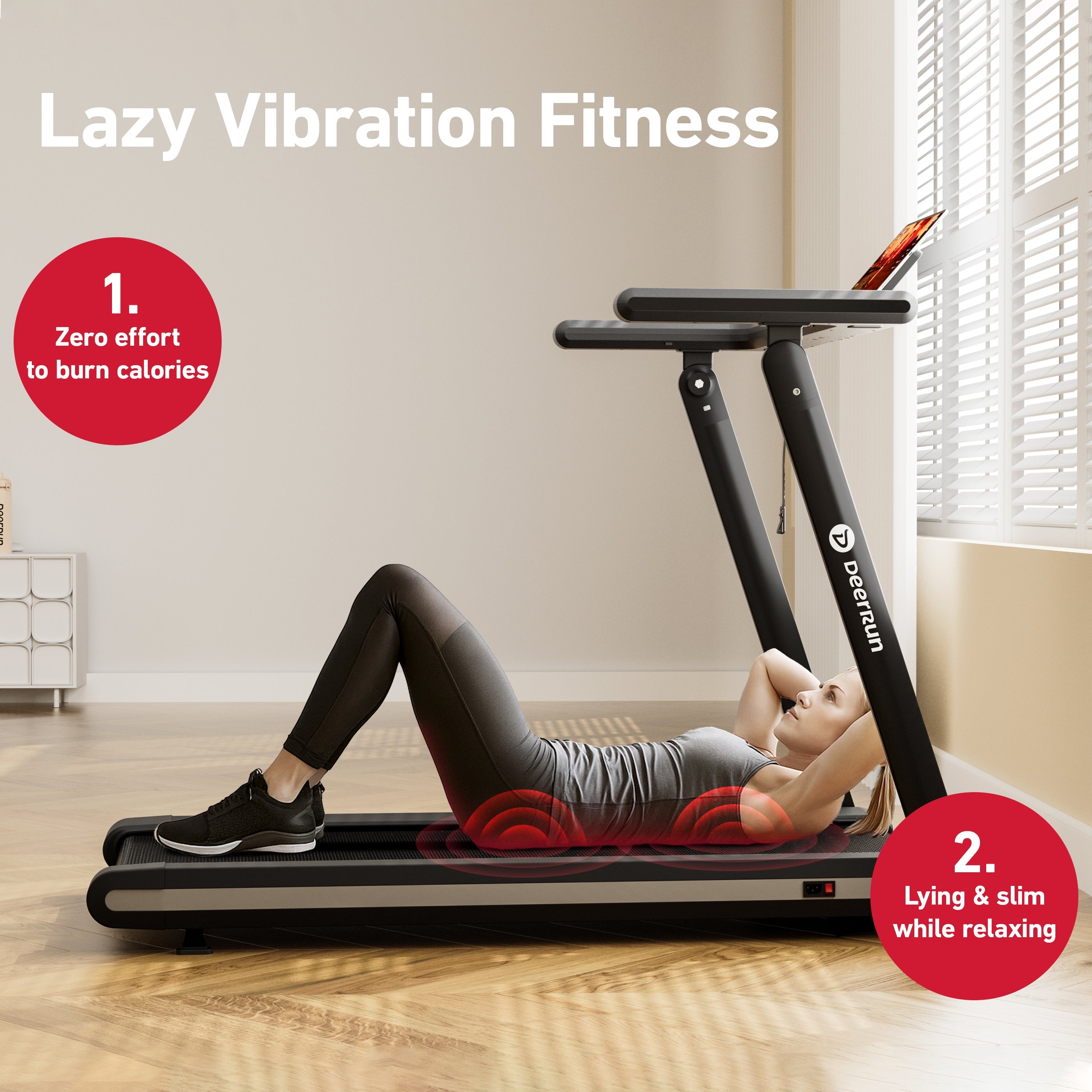 DeerRun X20 Incline Home Treadmill with 15% Auto Incline & Full Running Deck | 400 lbs, 11.3 mph – DeerRun®, view 23