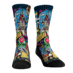 Rock 'Em Socks Beauty and the Beast - Stained Glass