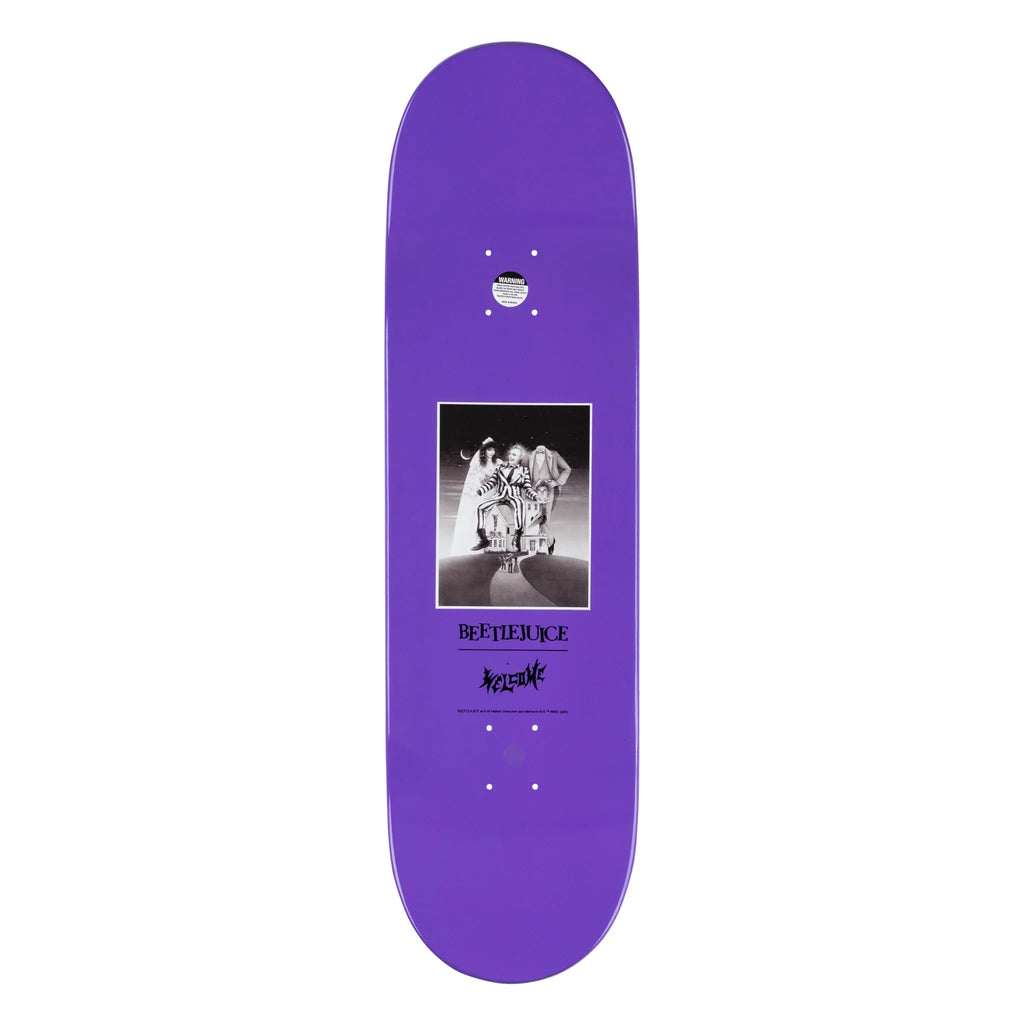 Welcome x Beetlejuice Showtime on Popsicle Deck - 9.0″ Black/Purple Dip