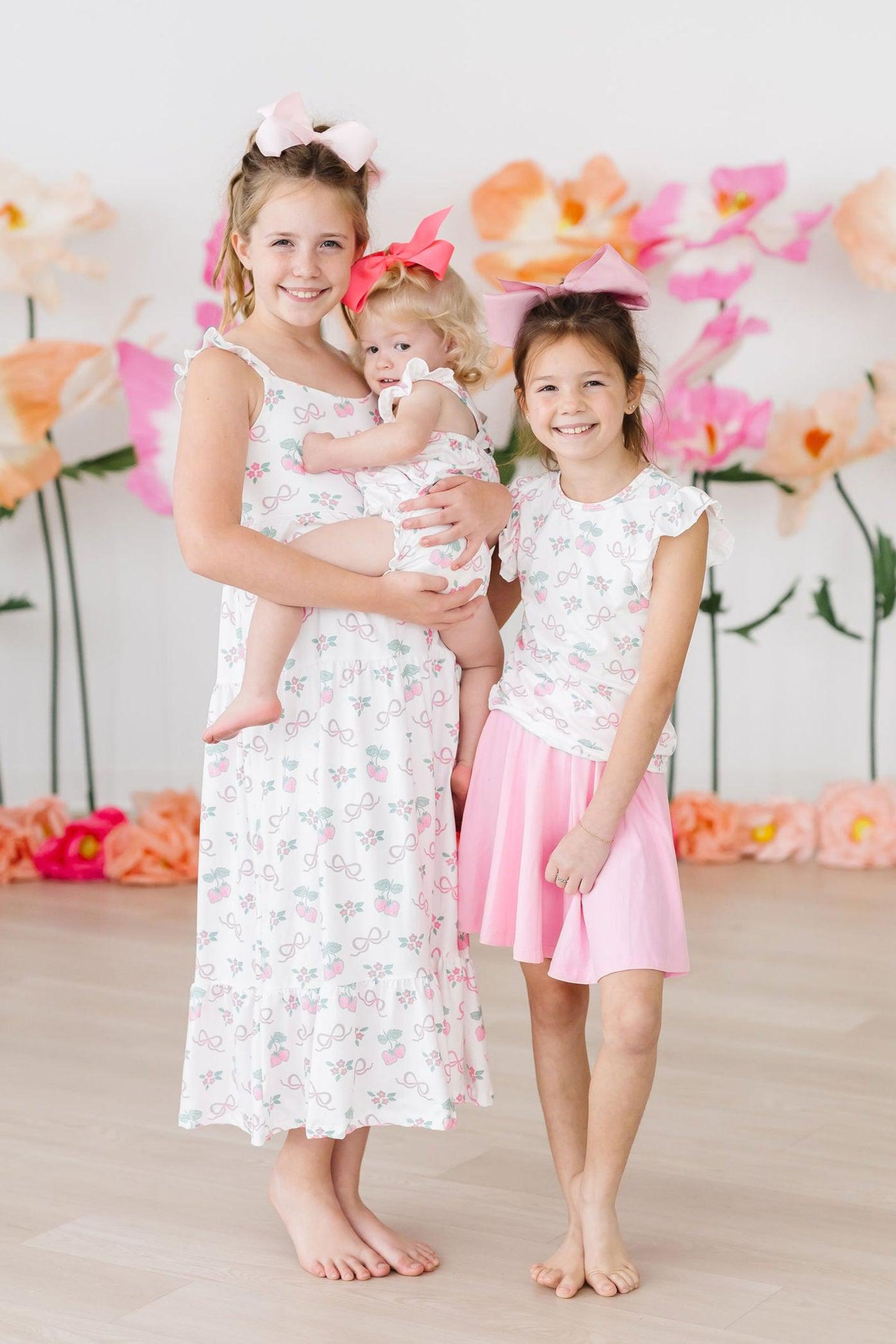 Mila & Rose ® Berries & Bows Ruffle Maxi Dress — lifestyle context