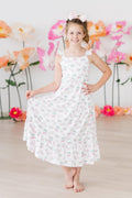 Mila & Rose ® Berries & Bows Ruffle Maxi Dress — main product shot