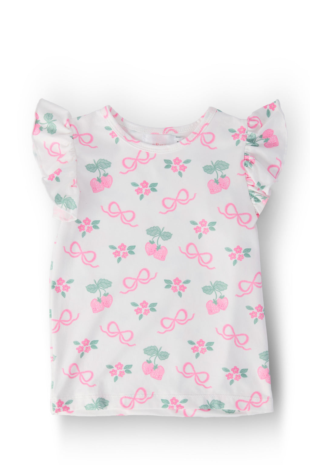 Mila & Rose ® Berries & Bows S/S Ruffle Tee — main product shot