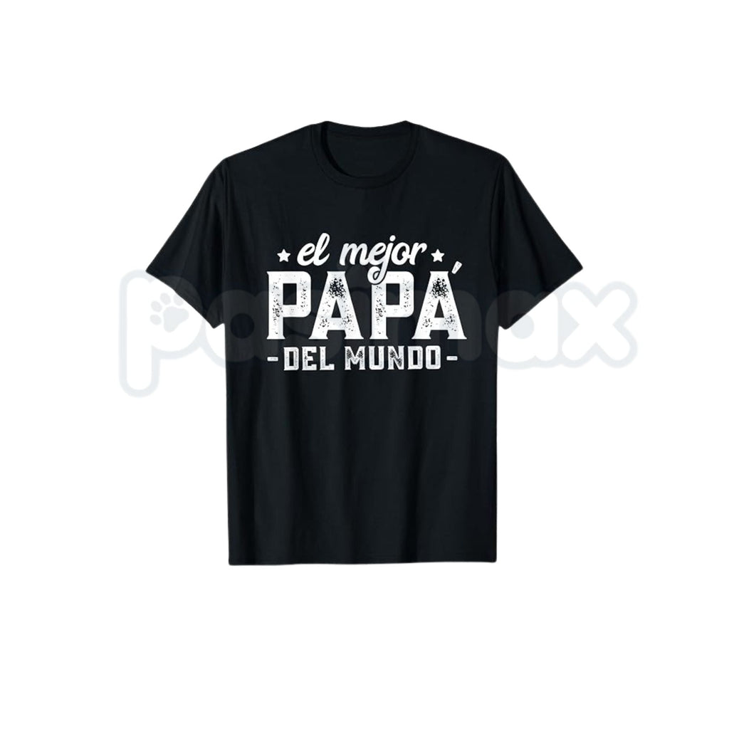 "Best Dad in the World" Spanish Father's Day T-Shirt – Proud Papa Graphic Cotton Tee