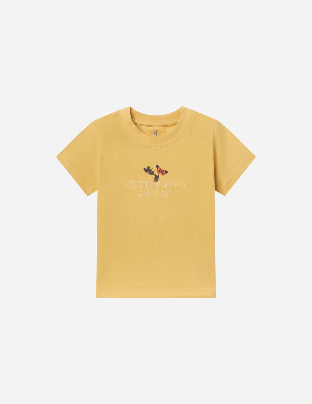 Elevated Faith Better Days Butterfly Kids Tee — alternative angle