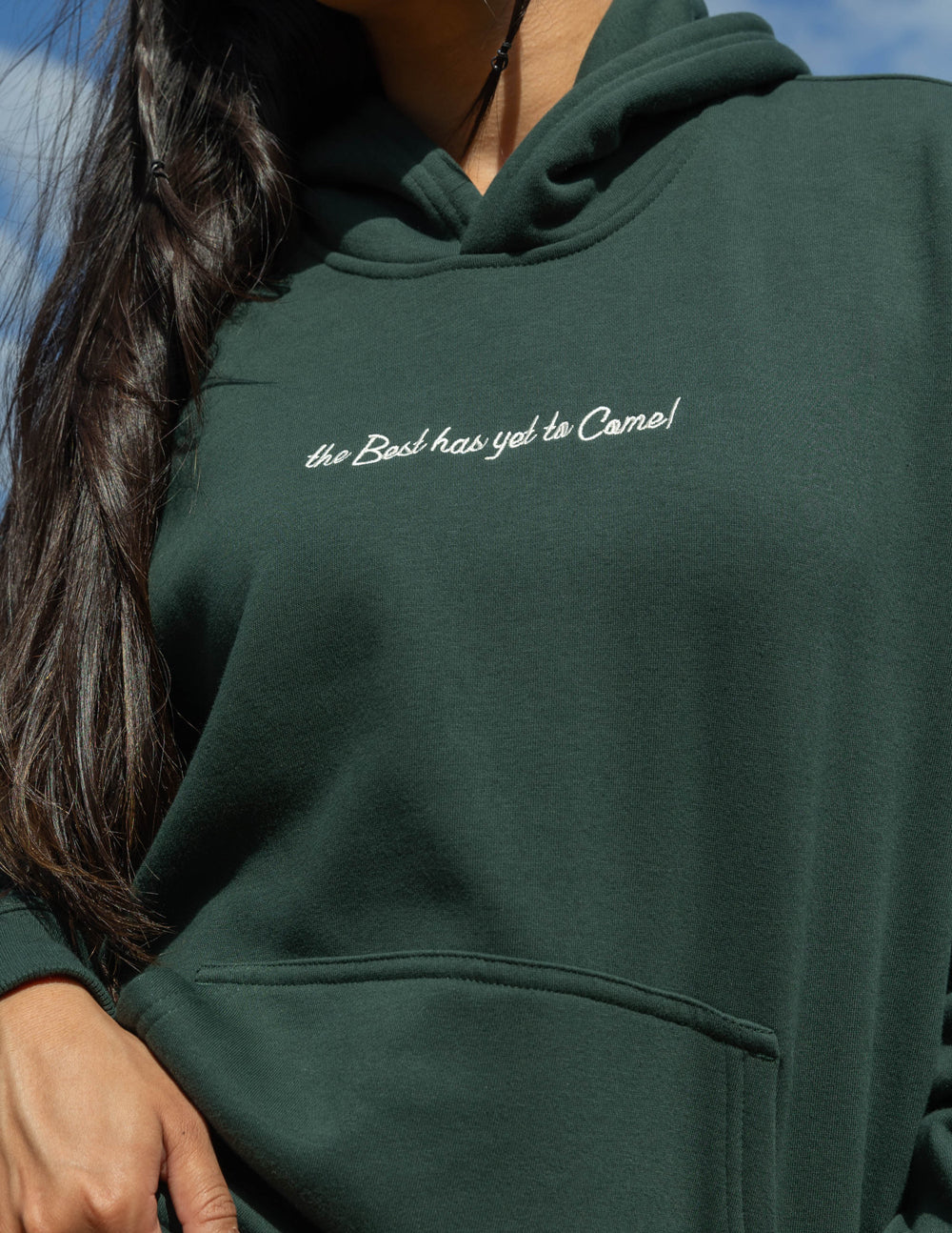 Elevated Faith Better Days Unisex Hoodie — lifestyle worn / used context