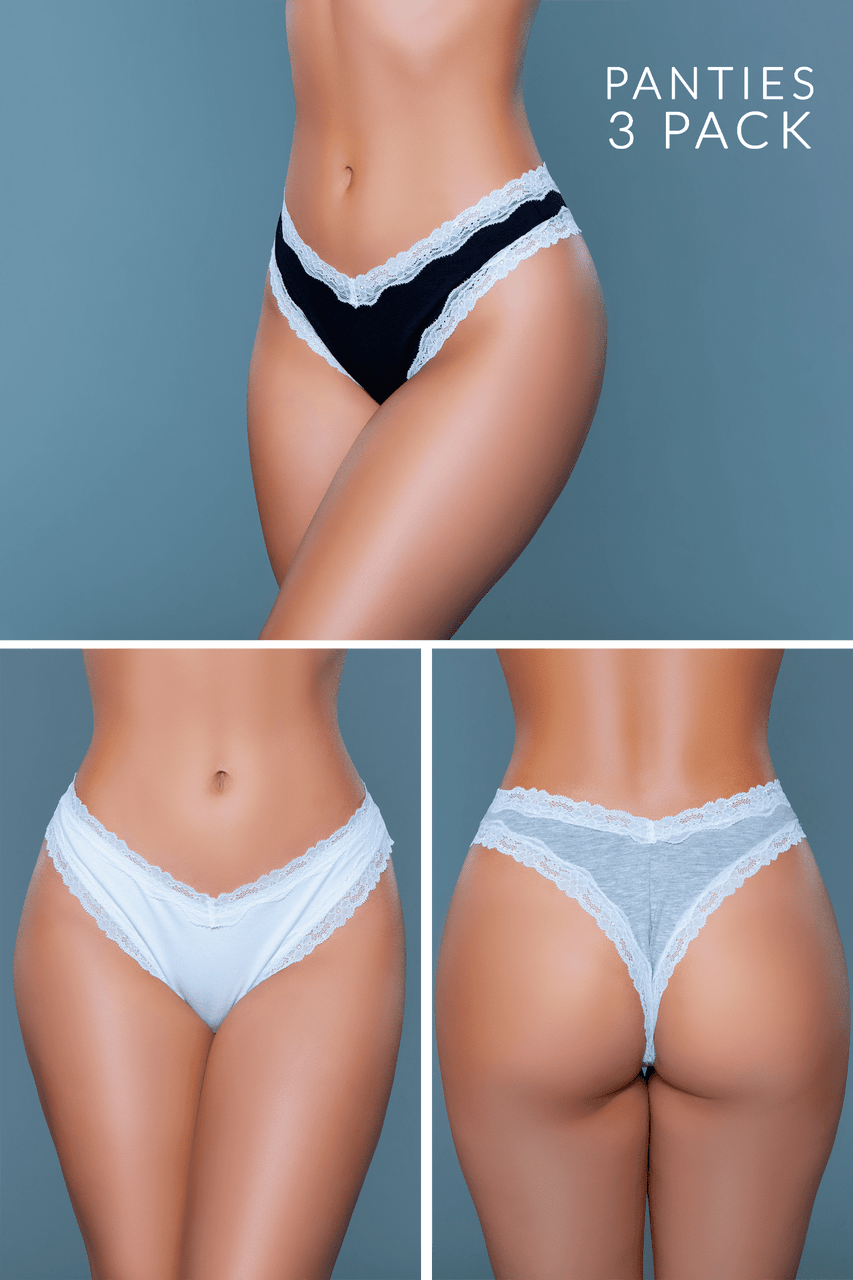 Love Spark Cove | Intimate Apparel, Pleasure Shop & Free Shipping 22073PK Sam Thong 3 Pack — main product shot