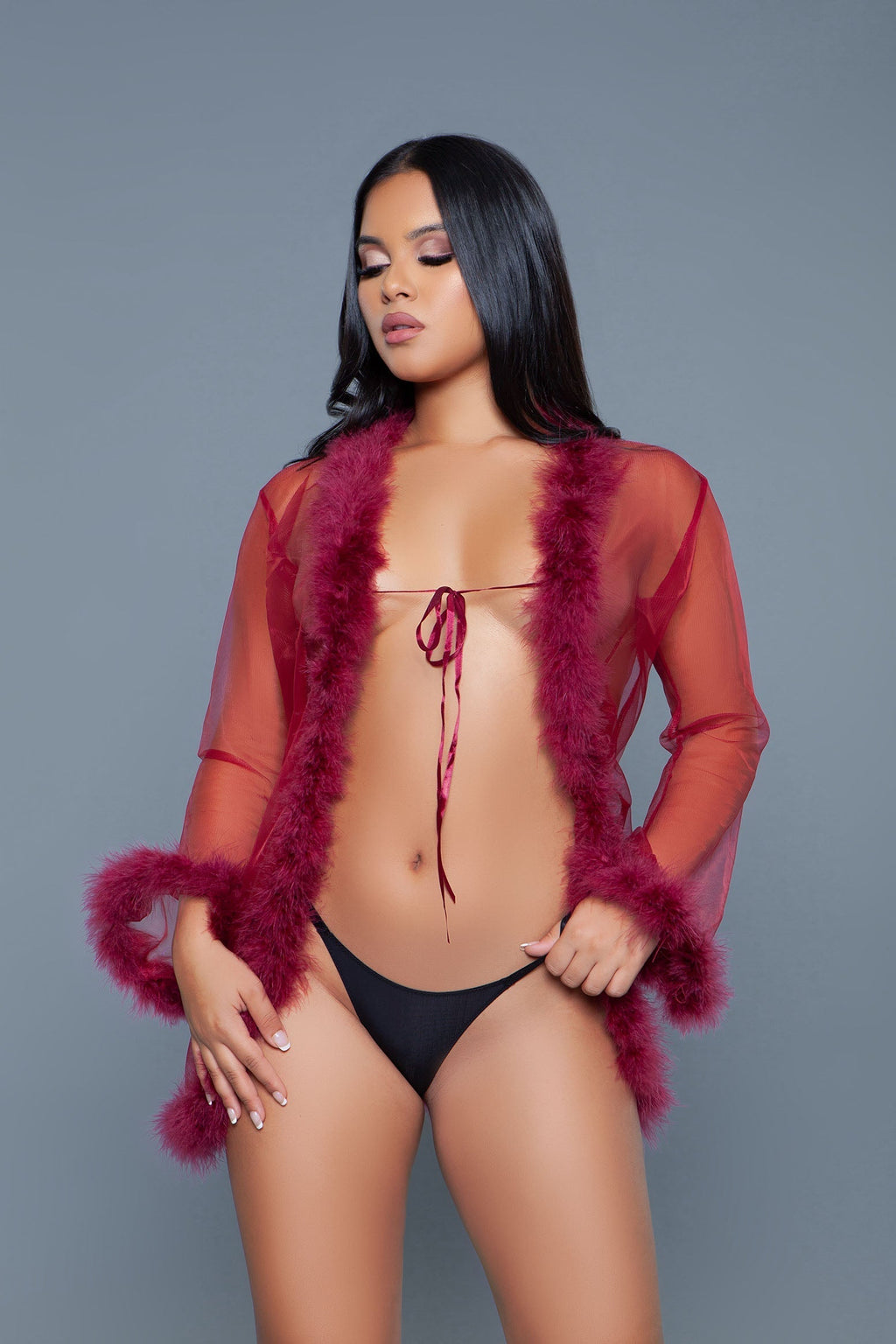 Love Spark Cove | Intimate Apparel, Pleasure Shop & Free Shipping BW1650S Bou Robe — color detail