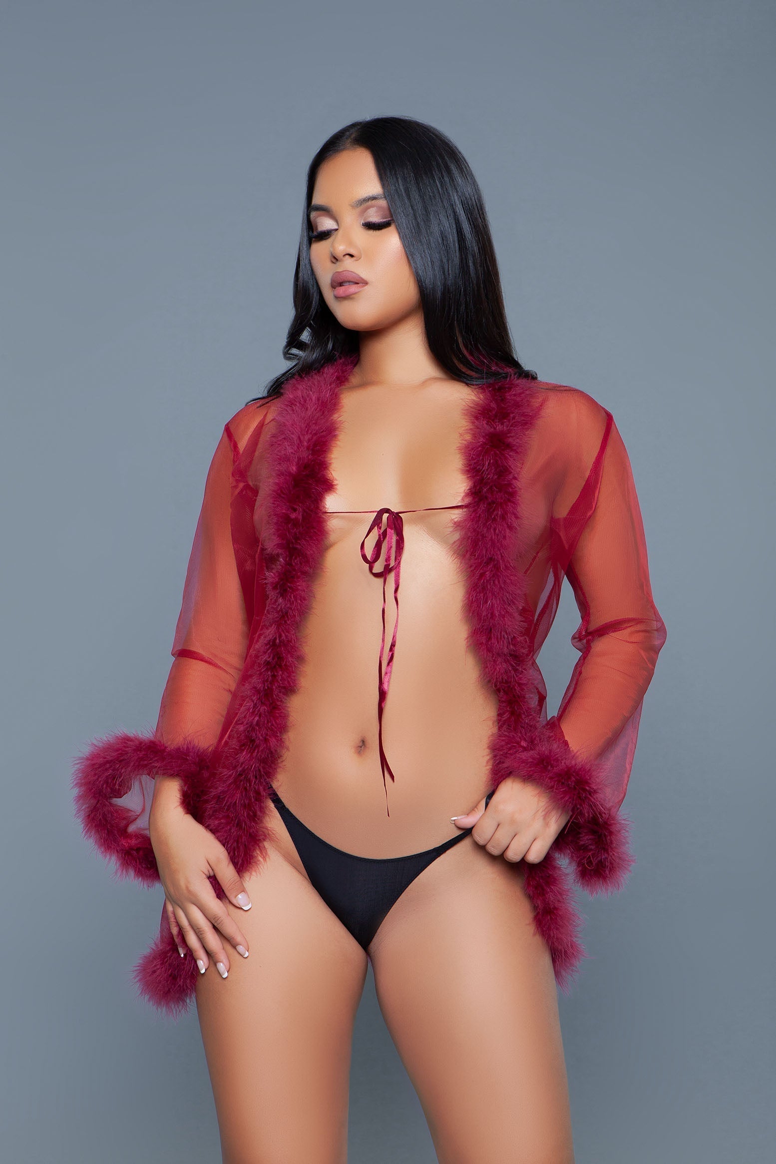 Love Spark Cove | Intimate Apparel, Pleasure Shop & Free Shipping BW1650S Bou Robe — color detail