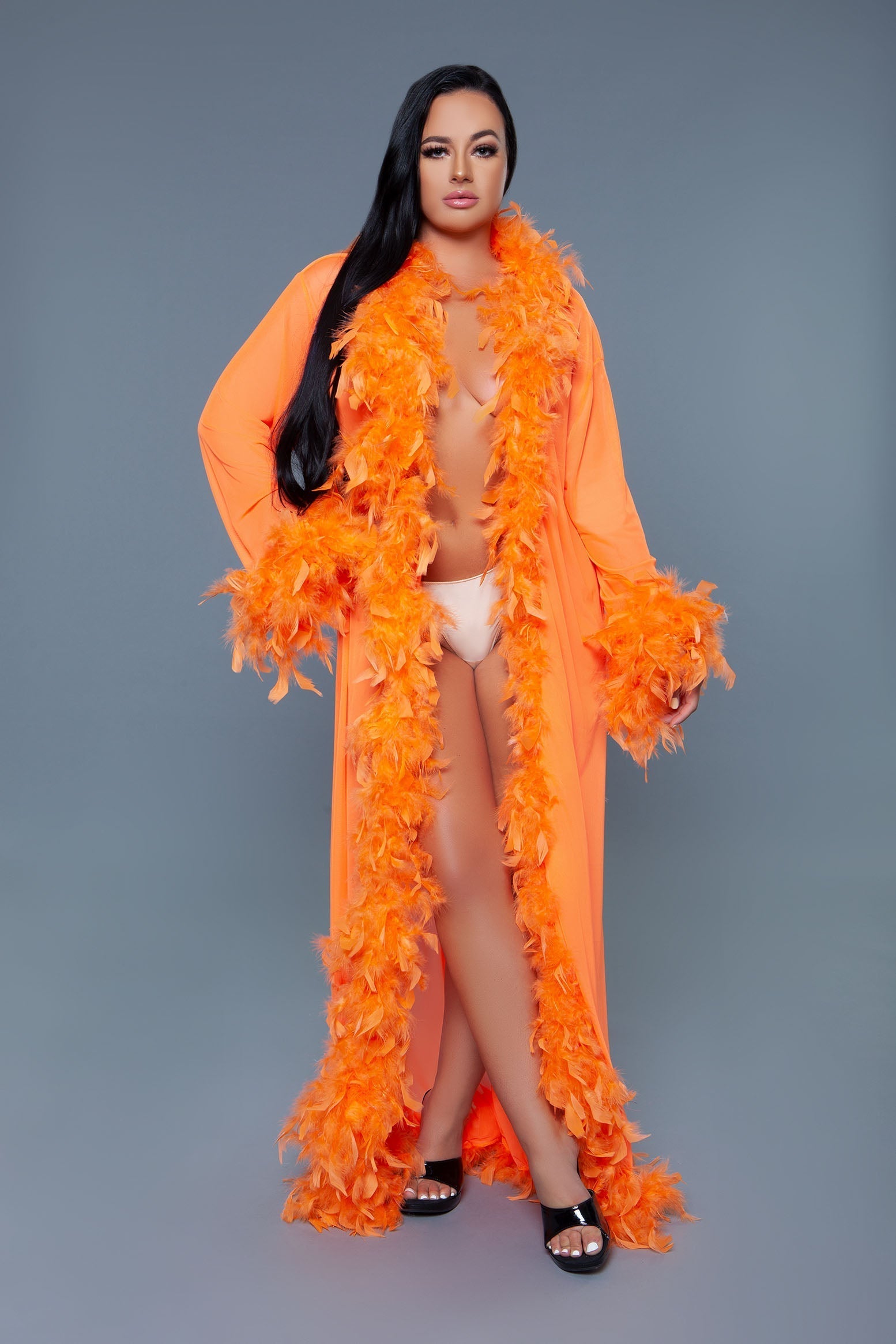 Love Spark Cove | Intimate Apparel, Pleasure Shop & Free Shipping BW834 Glamour Robe — alternative angle
