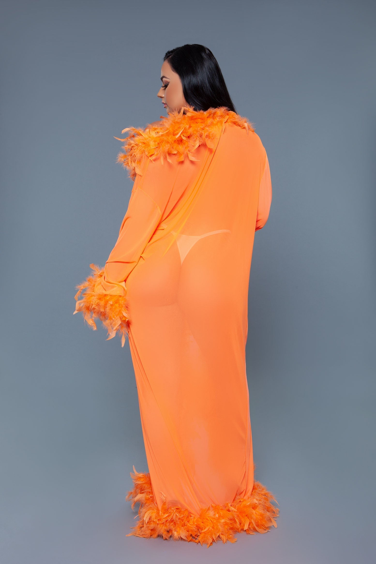 Love Spark Cove | Intimate Apparel, Pleasure Shop & Free Shipping BW834 Glamour Robe — in-use photo