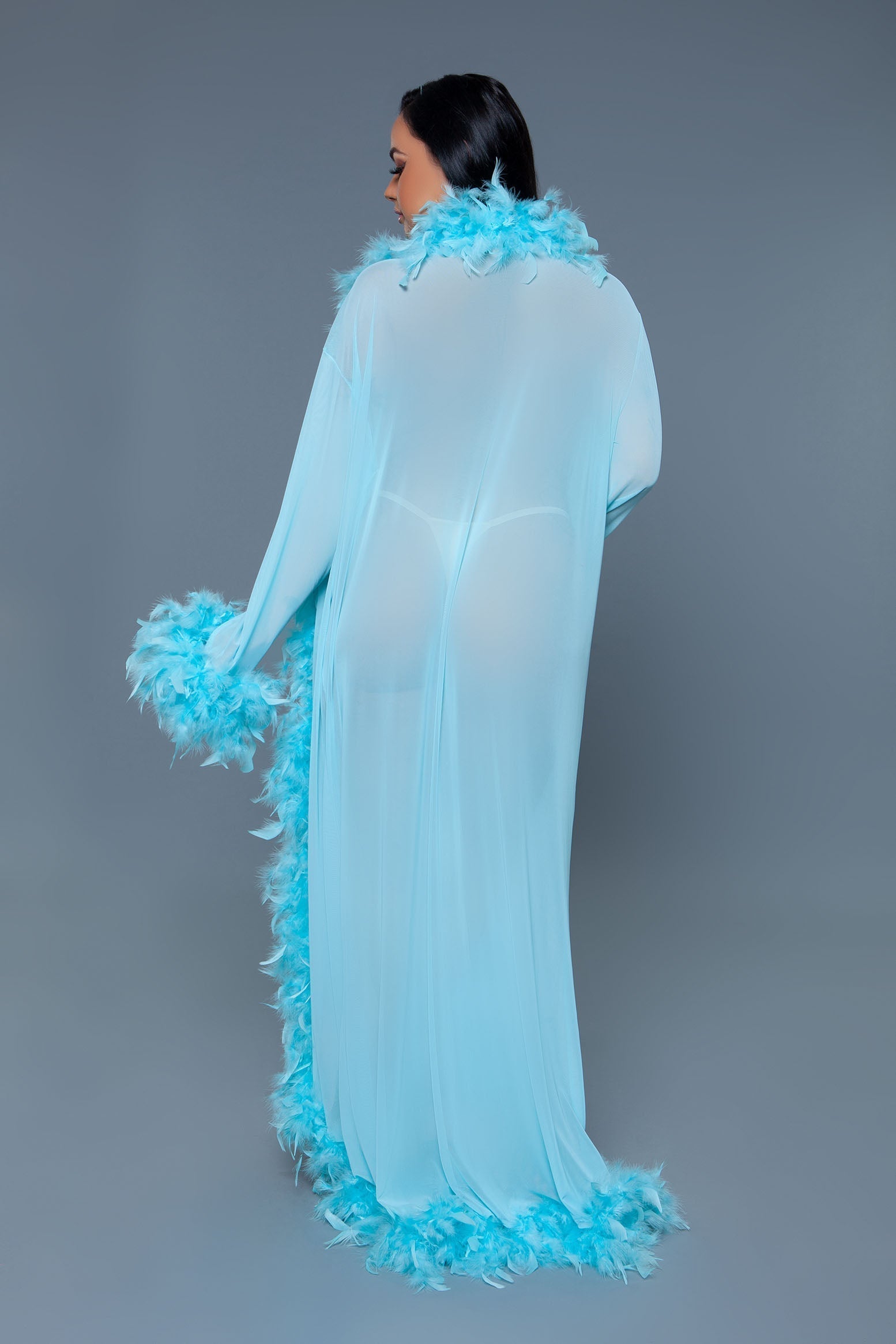 Love Spark Cove | Intimate Apparel, Pleasure Shop & Free Shipping BW834 Glamour Robe — fabric or material detail