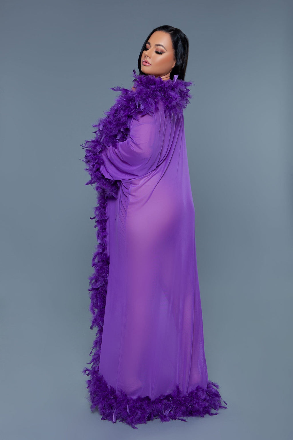 Love Spark Cove | Intimate Apparel, Pleasure Shop & Free Shipping BW834 Glamour Robe — feature highlight