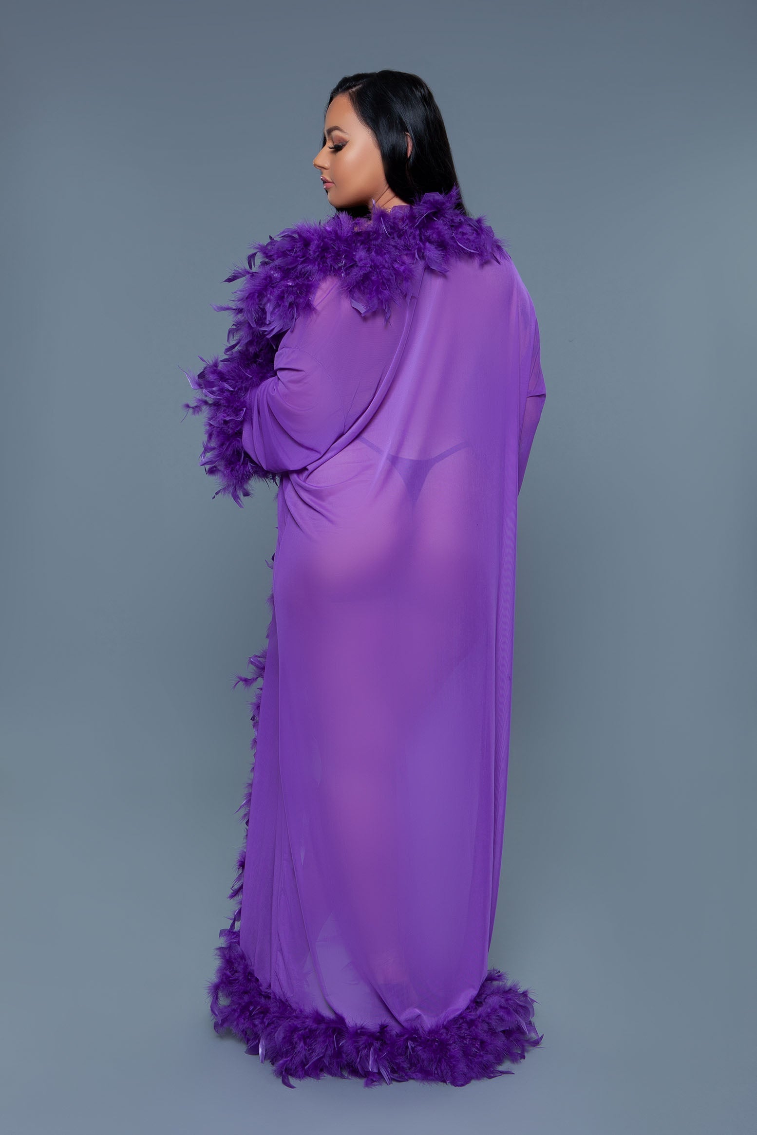 Love Spark Cove | Intimate Apparel, Pleasure Shop & Free Shipping BW834 Glamour Robe — product on model