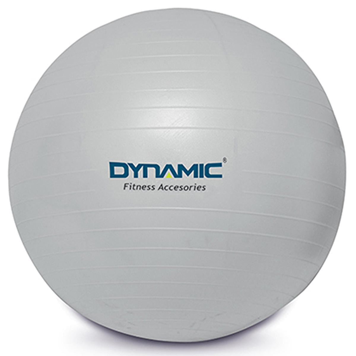 Dynamic Gymball 65 cm Grey Pilates Exercise Ball with Anti-Burst Feature