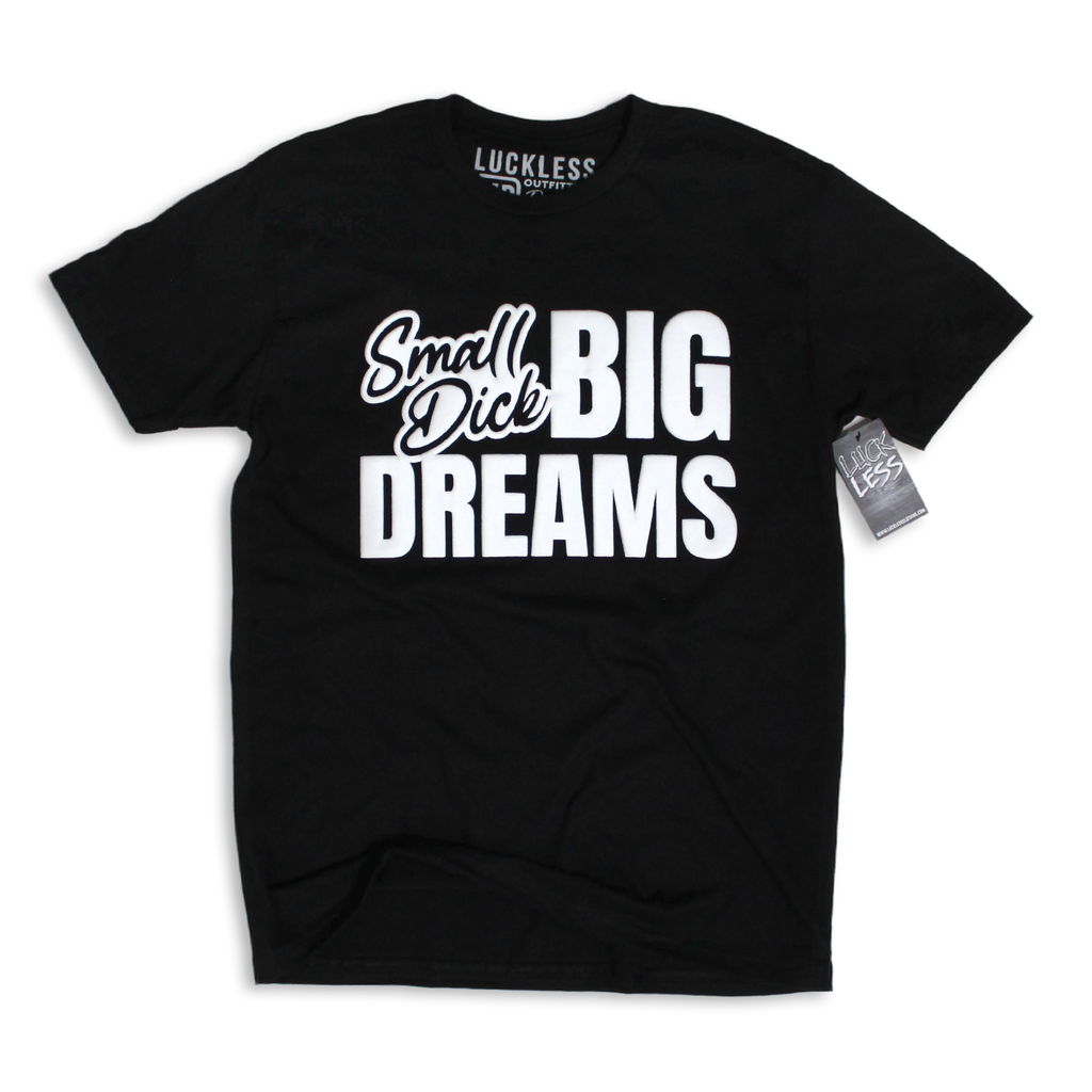 Luckless Outfitters Big Dreams Tee — detail close-up