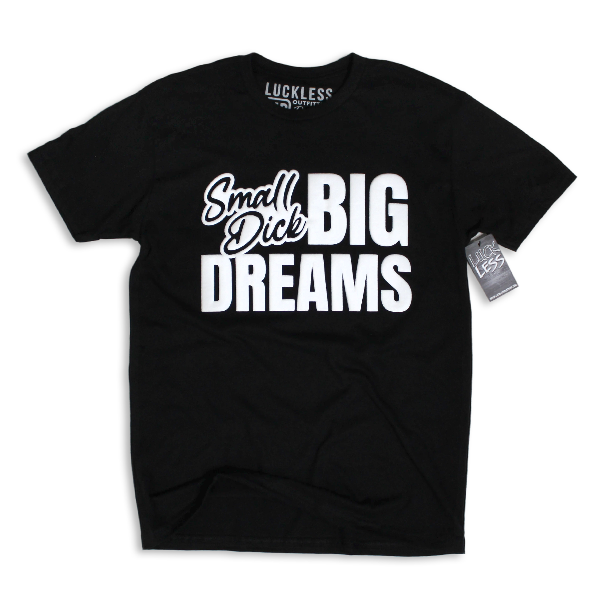 Luckless Outfitters Big Dreams Tee — detail close-up