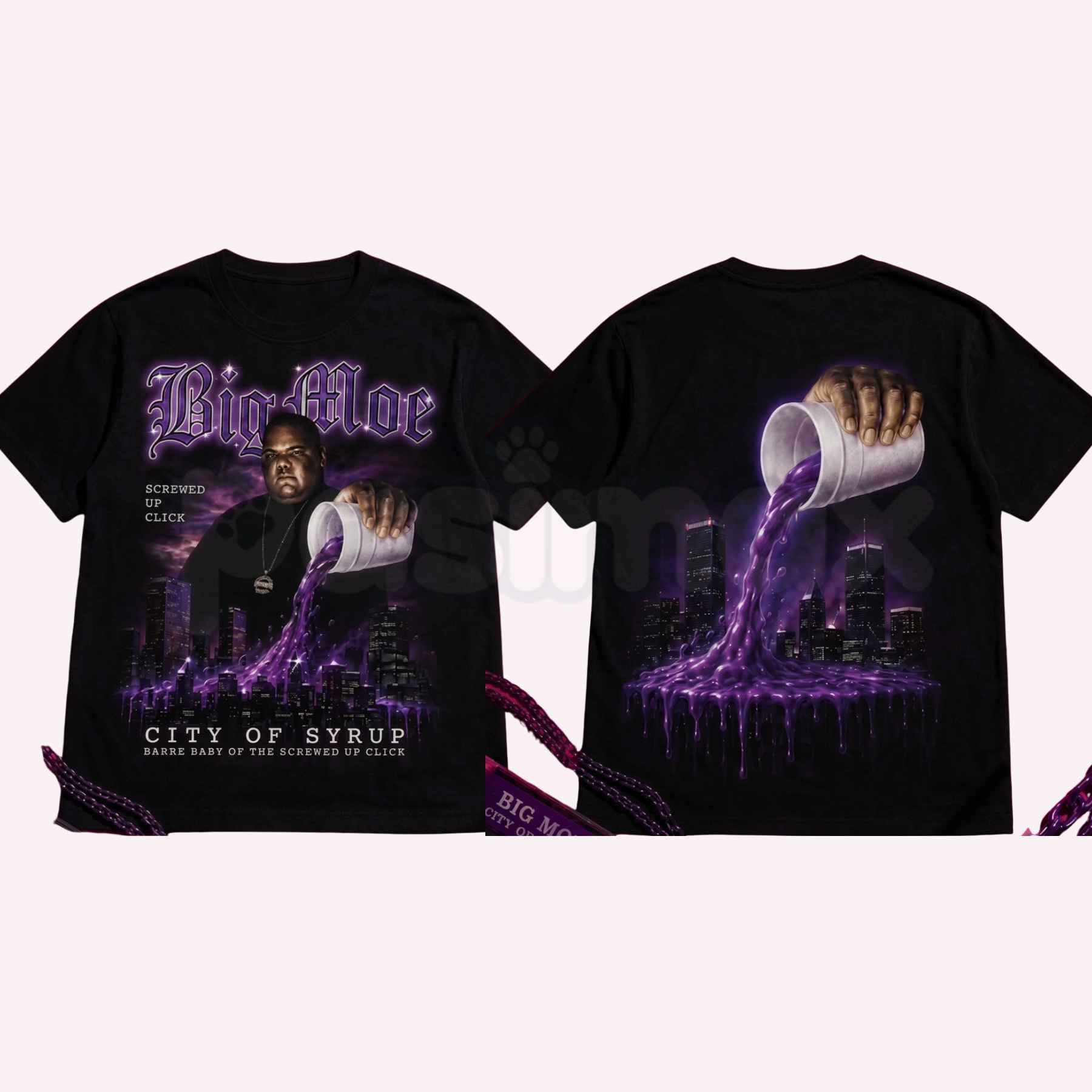 Big Moe Heavy Cotton Unisex Graphic T-Shirt – Houston Texas Screwed Up Click DJ Screw Tee, Vintage 713 Rap Crewneck Streetwear T-Shirt