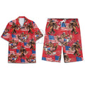 Bigfoot Firework Hawaiian Shirt – Patriotic USA Flag Aloha Shirt for Summer Holidays