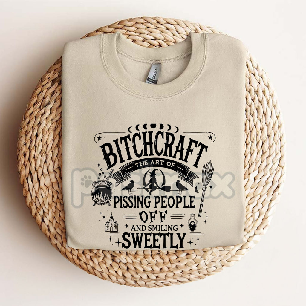 Pasimax Bitchcraft Adult Humor Casual T-Shirt — main product shot