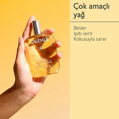 Caudalie Soleil des Vignes Body Oil: Vegan Argan, Shea & Grape Seed for Radiant, Non-Greasy Skin - Hydrating & Fragrant 3.38 fl oz