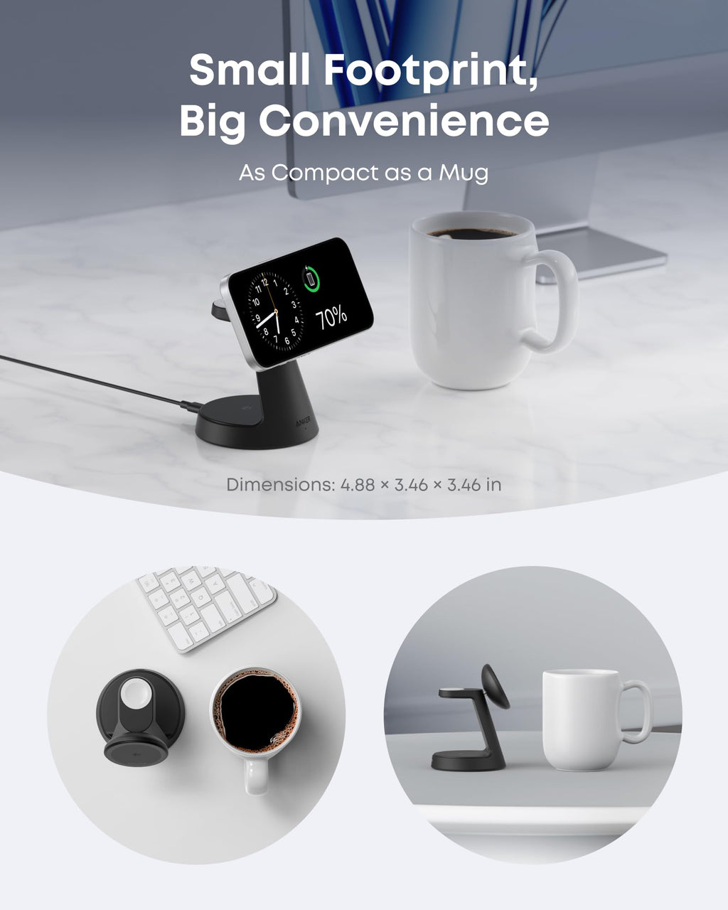Anker MagGo Wireless Charging Station (3-in-1, Dock Stand), view 9