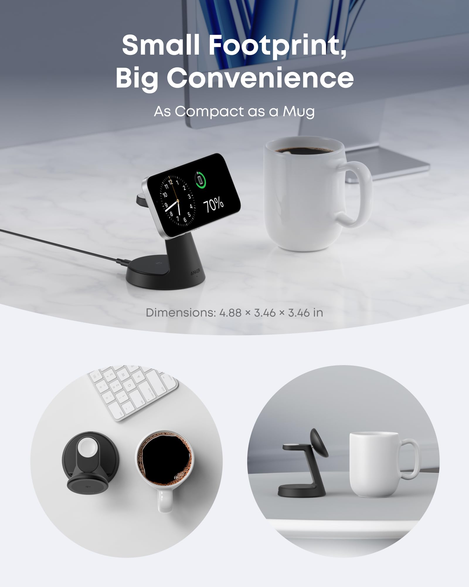 Anker MagGo Wireless Charging Station (3-in-1, Dock Stand), view 9