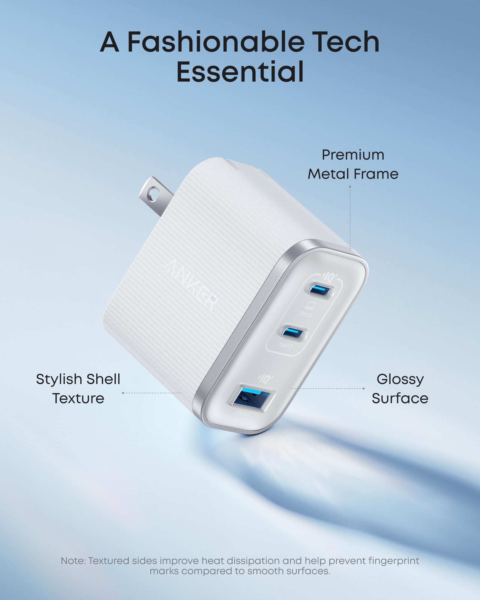 Anker Nano Charger (70W, 3 Ports), view 5