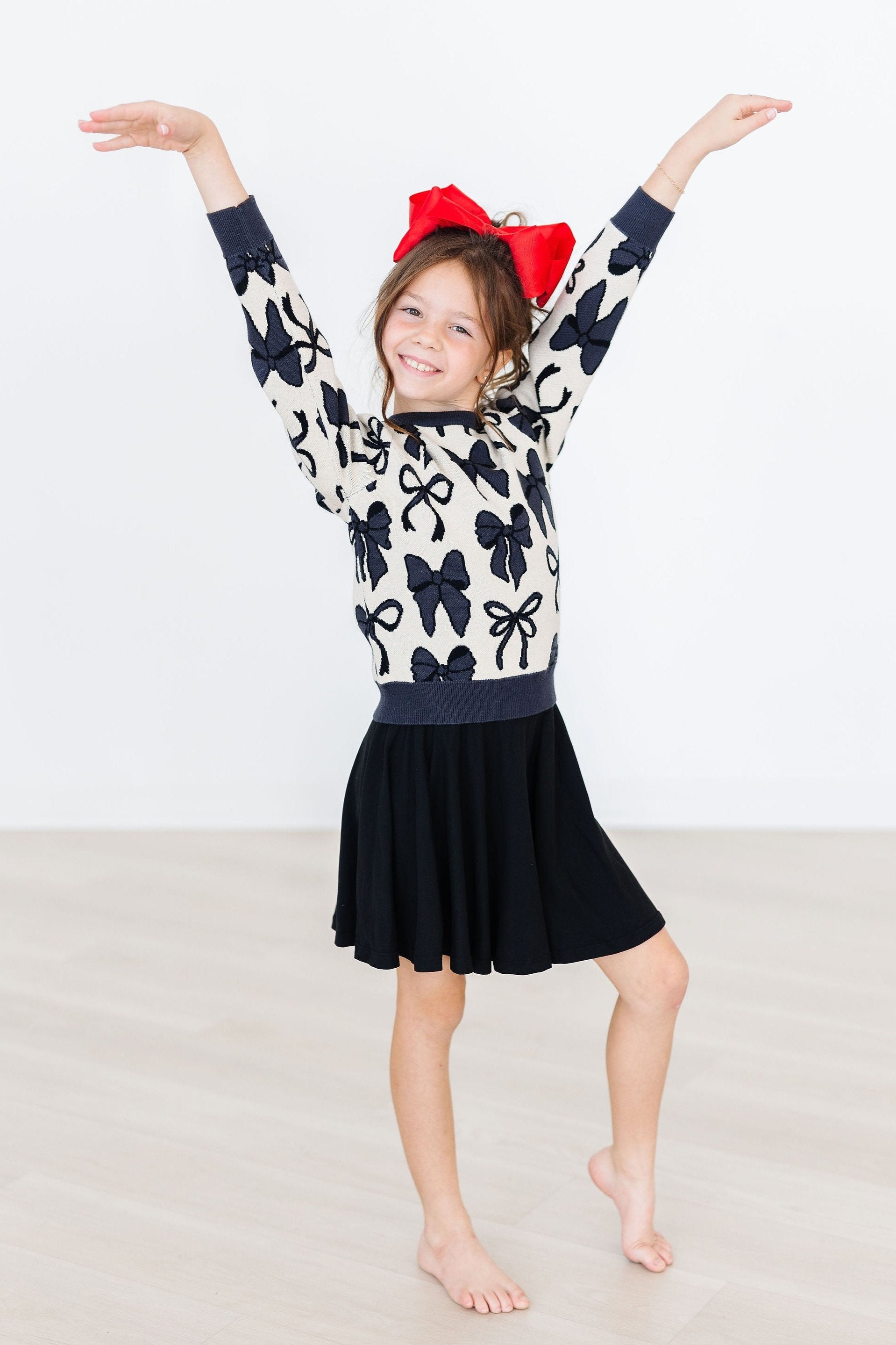Mila & Rose ® Black Twirl Skort — lifestyle context