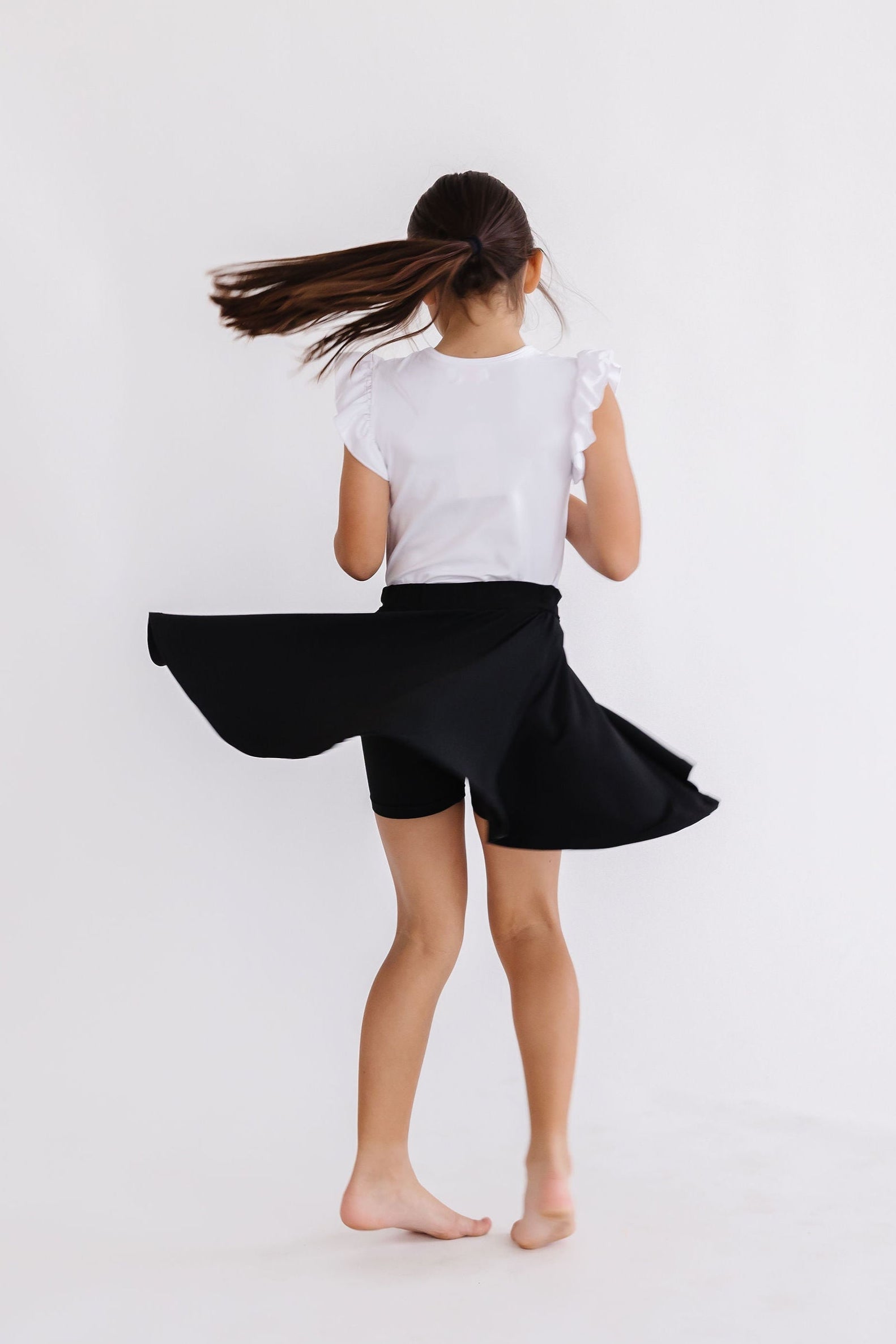 Mila & Rose ® Black Twirl Skort — alternative angle
